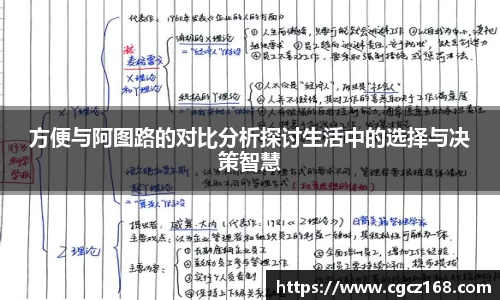方便与阿图路的对比分析探讨生活中的选择与决策智慧
